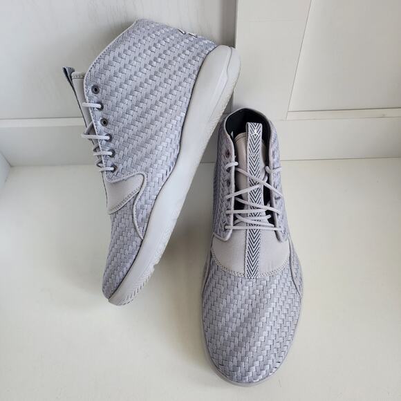 Jordan Men's Size 11 Eclipse Chukka Basketball High Top  Shoe Lace Up Wolf Grey - Picture 4 of 10